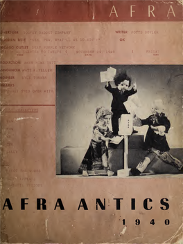 AFRA Antics (1940)