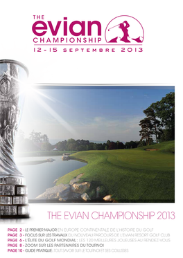 THE Evian Championship 2013