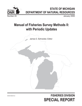 Manual of Fisheries Survey Methods II: with Periodic Updates