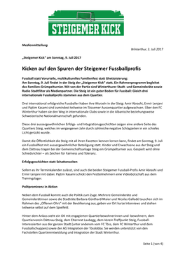 Kicken Auf Den Spuren Der Steigemer Fussballprofis