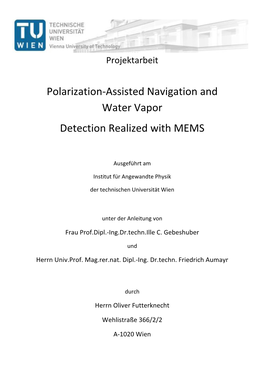 Polarization-Assisted Navigation and Water Vapor