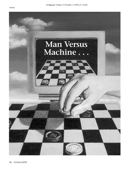 Man Versus Machine. . . for the World Checkers Championship