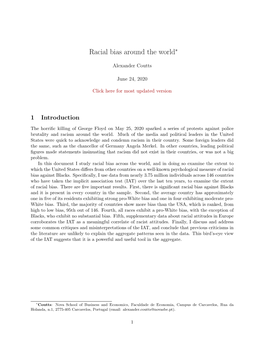Racial Bias Around the World∗