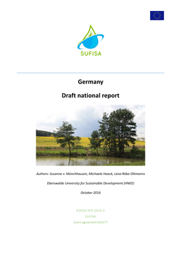 9 Germany Draft National Report SUFISA
