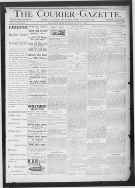 Courier Gazette : August 14, 1888