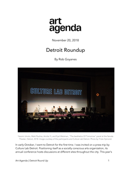 Detroit Roundup