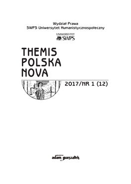 THEMIS POLSKA NOVA 2017/NR 1 (12) Themis Polska Nova