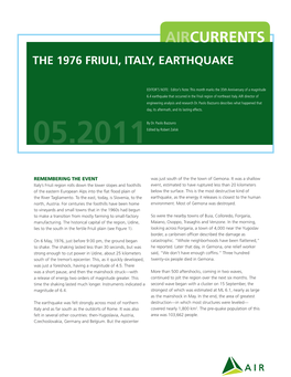 The 1976 Friuli, Italy, Earthquake