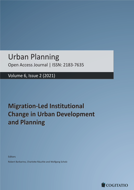Urban Planning Open Access Journal | ISSN: 2183-7635
