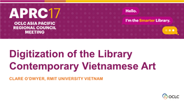 Digitization of the Library Contemporary Vietnamese Art