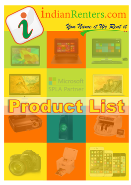 CDP Rental Items Product List