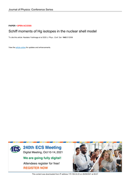 Schiff Moments of Hg Isotopes in the Nuclear Shell Model