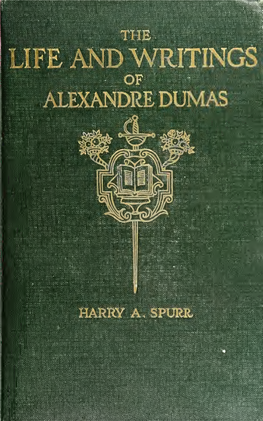 The Life and Writings of Alexandre Dumas (1802-1870)