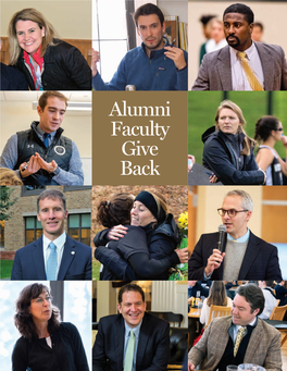 Alumni Faculty Give Back