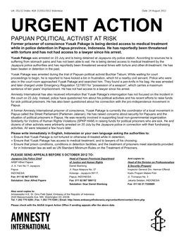 Urgent Action