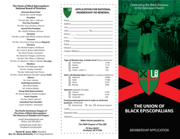 Application for National Membership Or Renewal