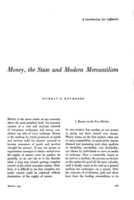 Money, the State and Modern Mercantilism