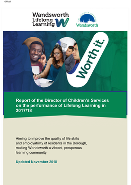 Wandsworth Council Lifelong Learningthree Year Development