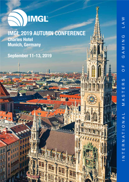 IMGL 2019 AUTUMN CONFERENCE Charles Hotel Munich, Germany