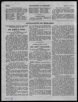 E.XTENSIONS of REMARKS Trlct of the Maricopa County Health Depart­ (C) (2) (A) If the Principal Reduces the CONGRESSMAN RHODES RECEIVES Size of A