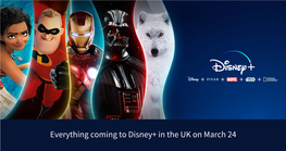 Disney Plus Content List