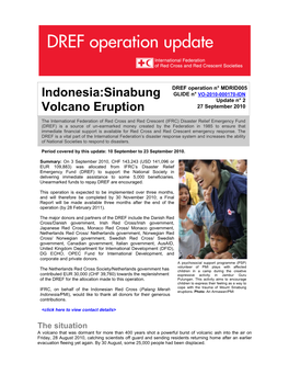 Indonesia:Sinabung Volcano Eruption
