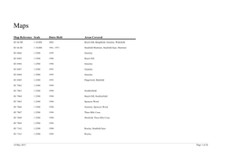 Map Reference Scale Dates Held Areas Covered