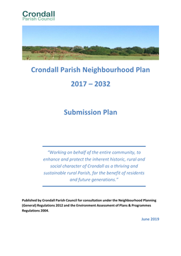 Crondall Parish Neighbourhood Plan 2017 – 2032 Submission Plan