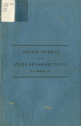 Journal of the Senate of the State of Connecticut [1841]