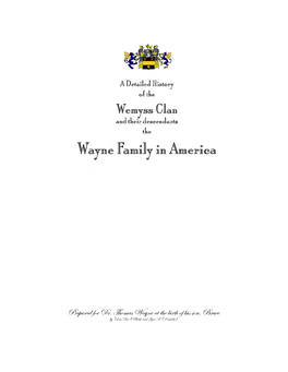 Wayne Family History