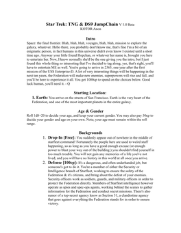 Star Trek: TNG & DS9 Jumpchain V 1.0 Beta