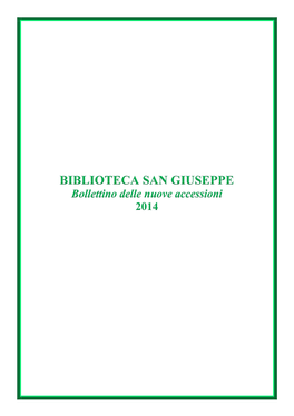 Bollettino 2014