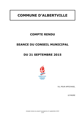 CR Conseil Municipal 21.09.2015