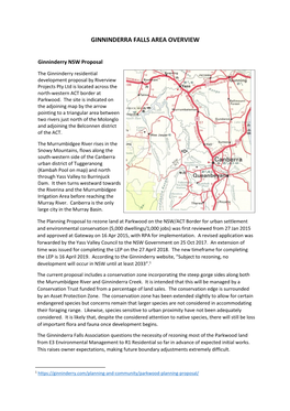 GFA OVERVIEW Ginninderry.Pdf