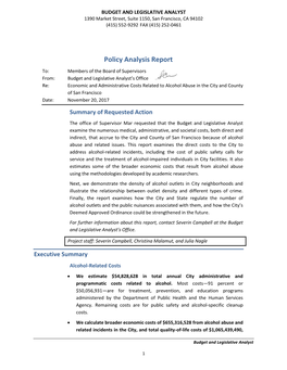 Policy Analysis Report