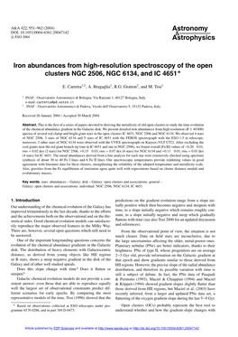 Iron Abundances from High-Resolution Spectroscopy of the Open Clusters NGC 2506, NGC 6134, and IC 4651