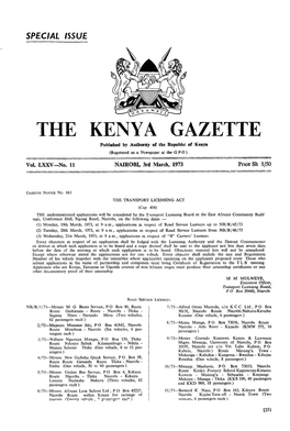 The Kenya Gazette