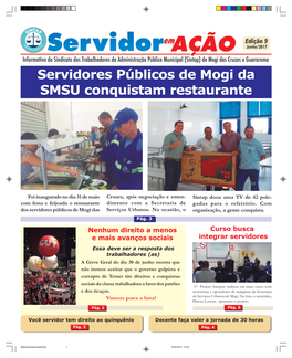 Servidores Públicos De Mogi Da SMSU Conquistam Restaurante
