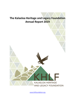 KHLF Annual Report 2019