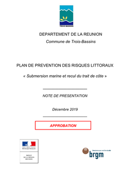 Note De Présentation PPRL Trois-Bassins Approuvé