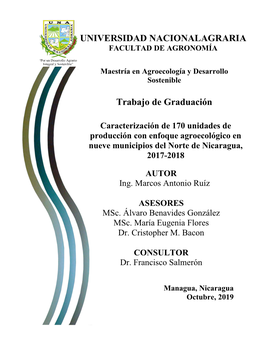 Trabajo De Graduación UNIVERSIDAD NACIONALAGRARIA