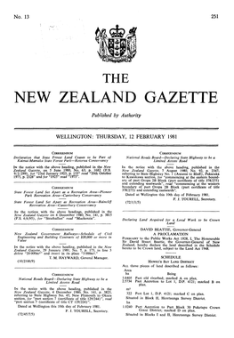 New Zealand Gazette