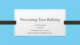 Teenbullyingparentuniversity (Read-Only)