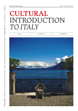 Cultural Introduction to Italy