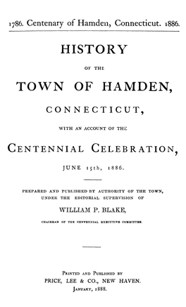 History Town of Hamden