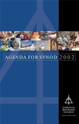 2002 Agenda for Synod 2002 Agenda for Synod 2002
