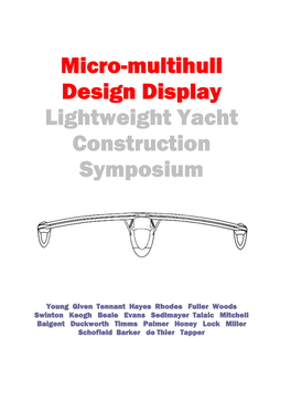 Micromultihull Design Symposium.Pdf