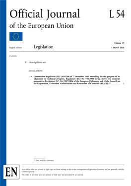 Official Journal L 54 of the European Union