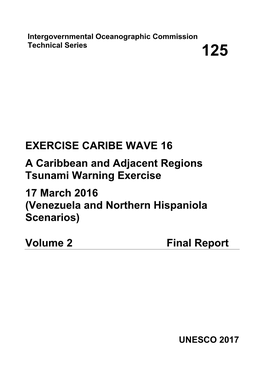 Exercise Caribe Wave 16: a Caribbean and Adjacent Regions