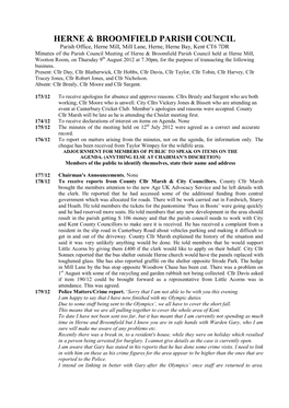 Herne & Broomfield Parish